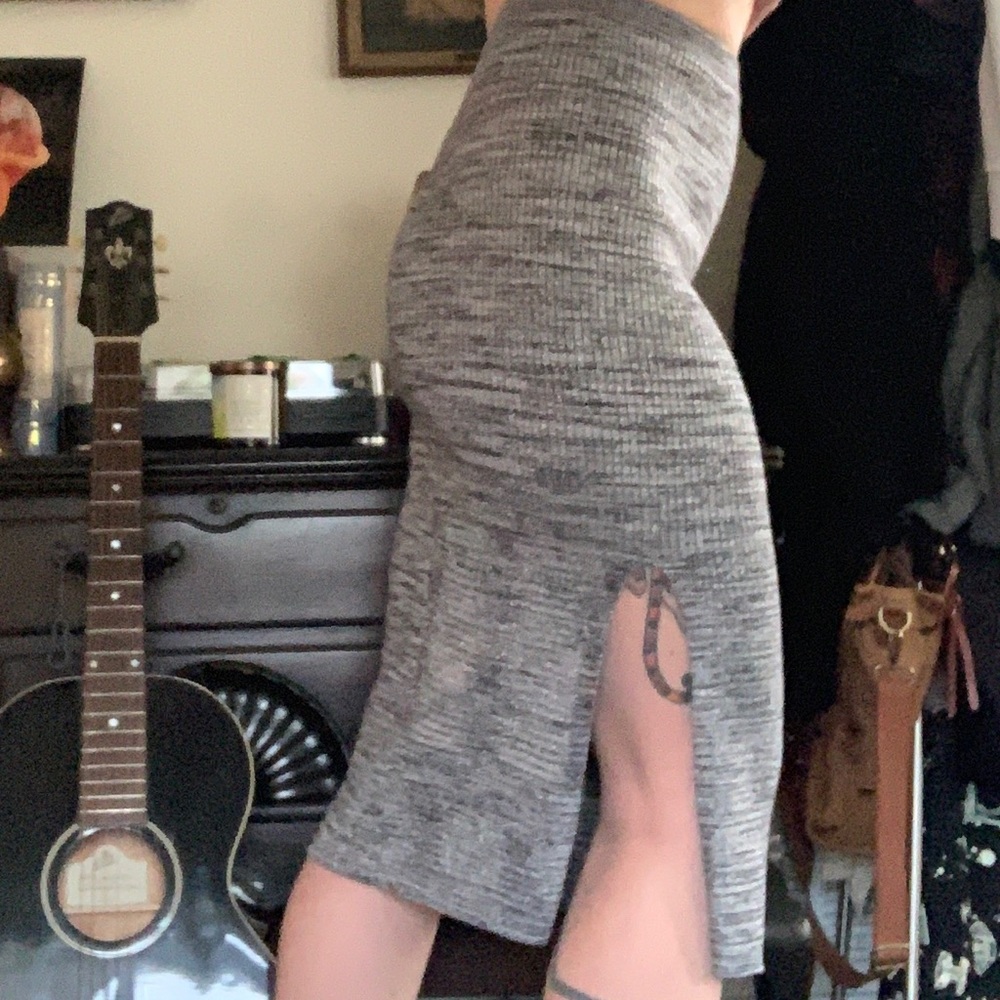 Free People Midi Knit Pencil Skirt NWOT